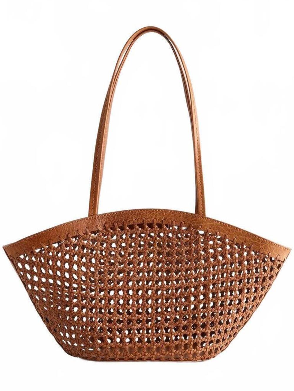 Madewell Caning Tote NEW toasted coconut